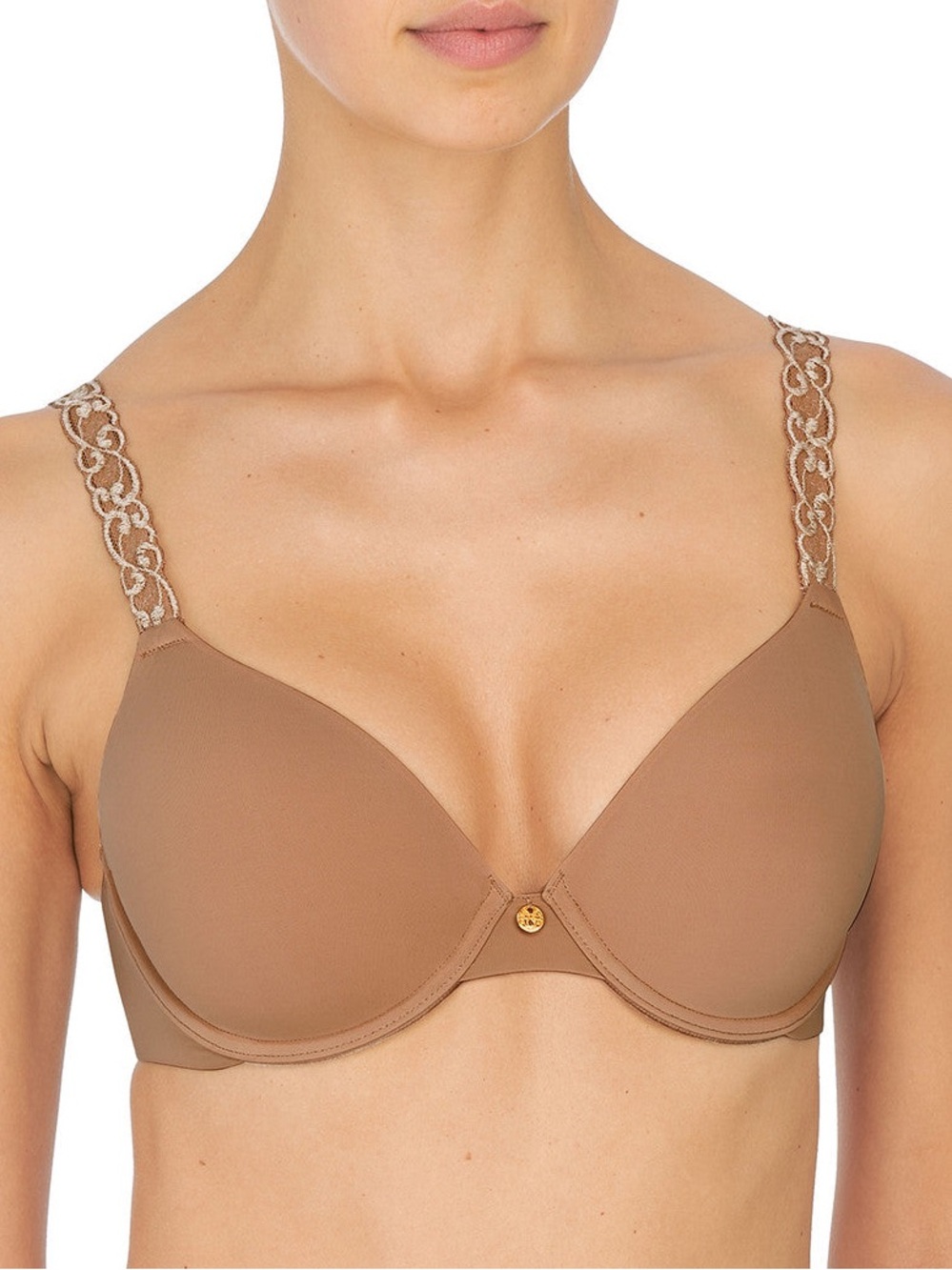 NATORI Pure Luxe Custom Coverage Contour Underwire Bra! Retail $76